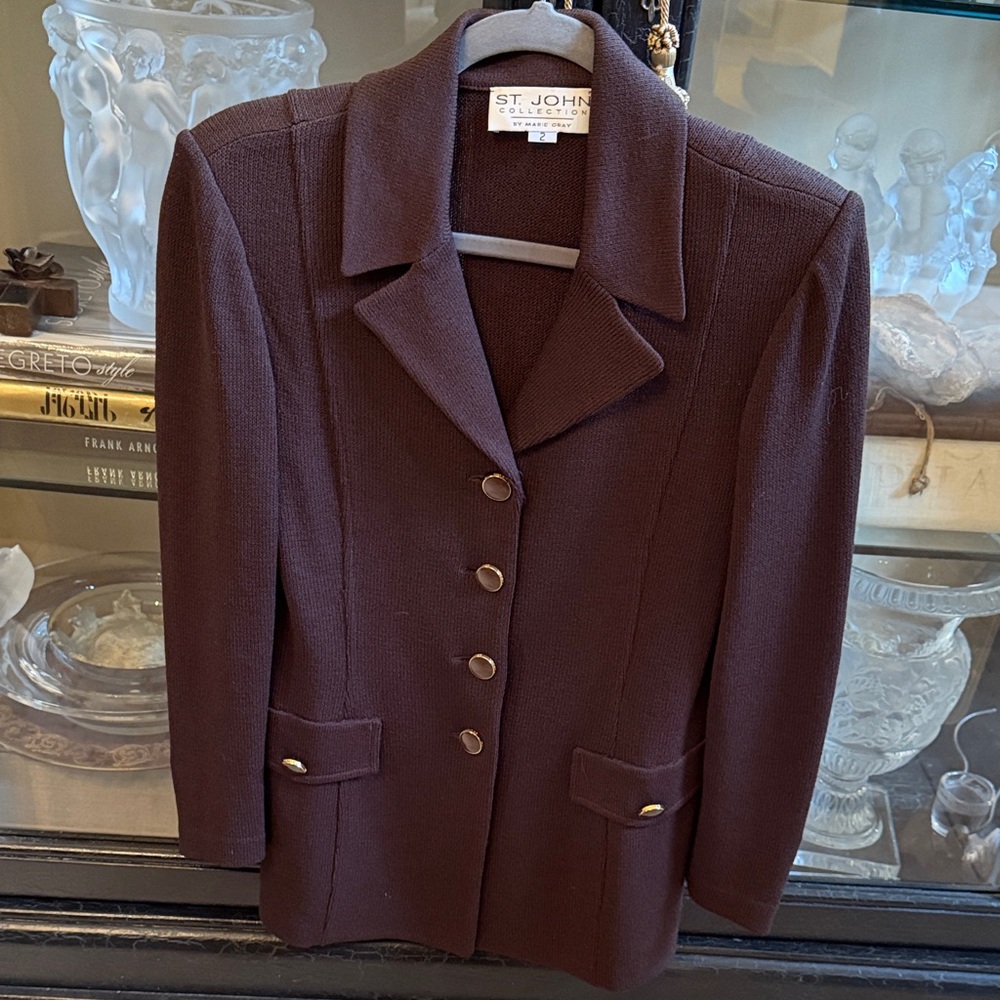 St. John Dark Brown Blazer
